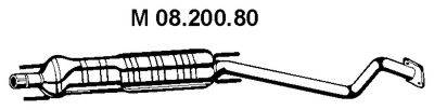 Средний глушитель выхлопных газов EBERSPACHER 08.200.80