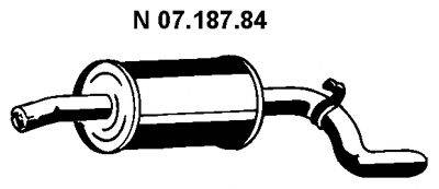 Глушитель выхлопных газов конечный EBERSPACHER 07.187.84