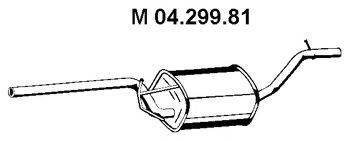 Средний глушитель выхлопных газов EBERSPACHER 04.299.81