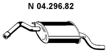 Глушитель выхлопных газов конечный EBERSPACHER 04.296.82