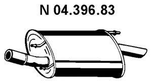 Глушитель выхлопных газов конечный EBERSPACHER 04.396.83