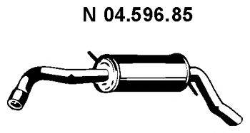 Глушитель выхлопных газов конечный EBERSPACHER 04.596.85