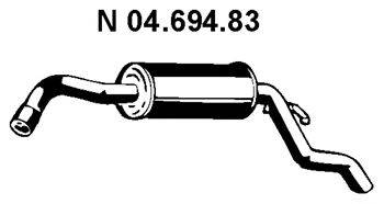 Глушитель выхлопных газов конечный EBERSPACHER 04.694.83