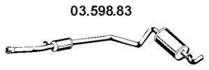 Глушитель выхлопных газов конечный EBERSPACHER 03.598.83