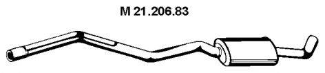 Средний глушитель выхлопных газов EBERSPACHER 21.206.83