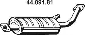 Средний глушитель выхлопных газов EBERSPACHER 44.091.81