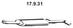 EBERSPACHER 17931 Средний глушитель выхлопных газов