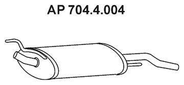Глушитель выхлопных газов конечный EBERSPACHER 704.4.004