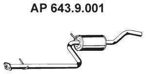 Средний глушитель выхлопных газов EBERSPACHER 643.9.001