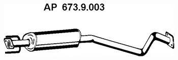 Средний глушитель выхлопных газов EBERSPACHER 673.9.003