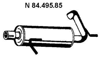 Глушитель выхлопных газов конечный EBERSPACHER 84.495.85