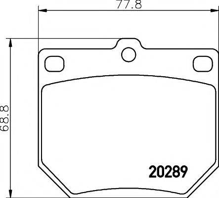 Комплект тормозных колодок, дисковый тормоз MINTEX MDB1054