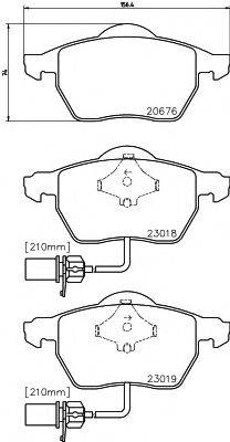 MINTEX MDB2231 Комплект тормозных колодок, дисковый тормоз