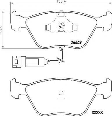 Комплект тормозных колодок, дисковый тормоз MINTEX MDB1637