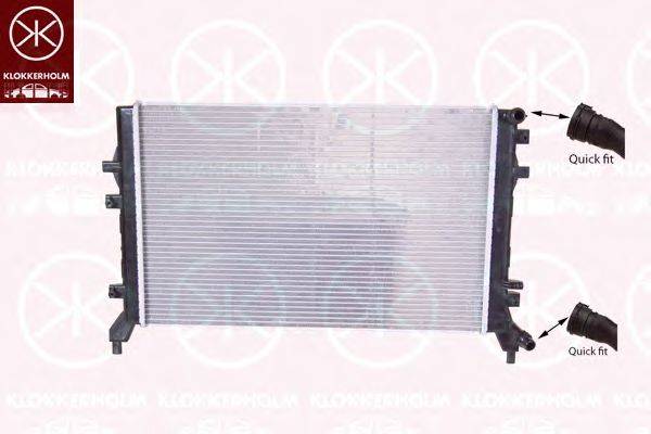 Радиатор, охлаждение двигателя KLOKKERHOLM 0026302295