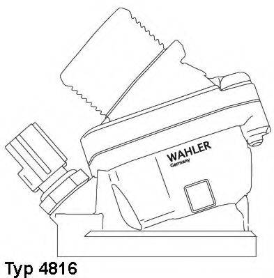 Термостат, охлаждающая жидкость WAHLER 4816.90D