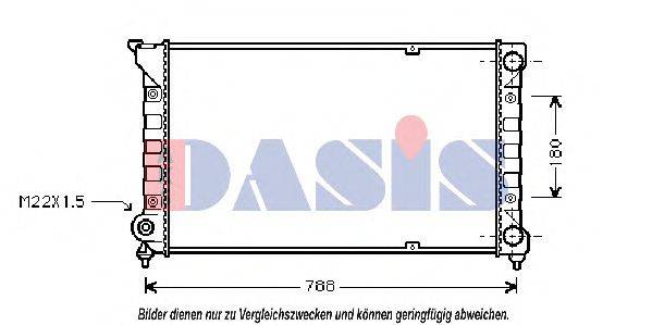 AKS DASIS 041360N Радиатор, охлаждение двигателя
