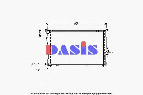 Радиатор, охлаждение двигателя AKS DASIS 050390N