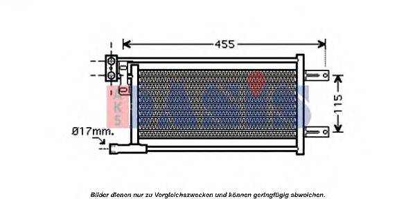масляный радиатор, двигательное масло AKS DASIS 056027N