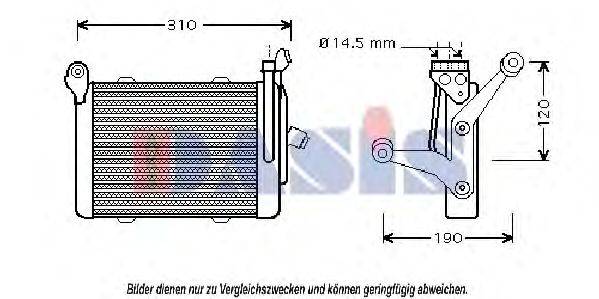 AKS DASIS 056280N масляный радиатор, двигательное масло