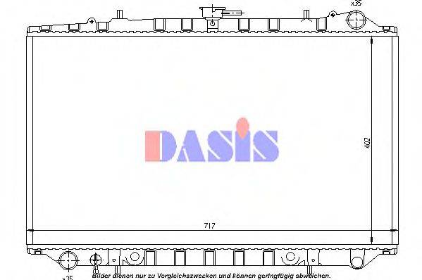 AKS DASIS 070470N Радиатор, охлаждение двигателя