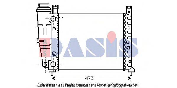 Радиатор, охлаждение двигателя AKS DASIS 080130N
