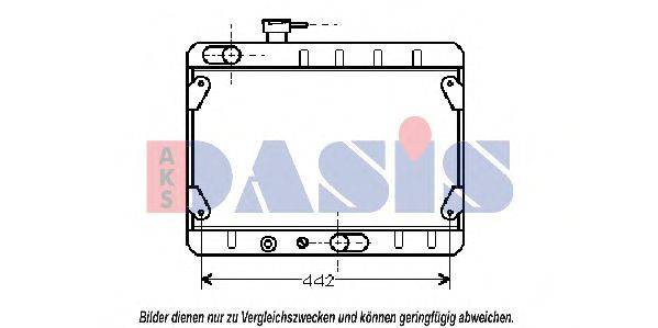 AKS DASIS 081250N Радиатор, охлаждение двигателя