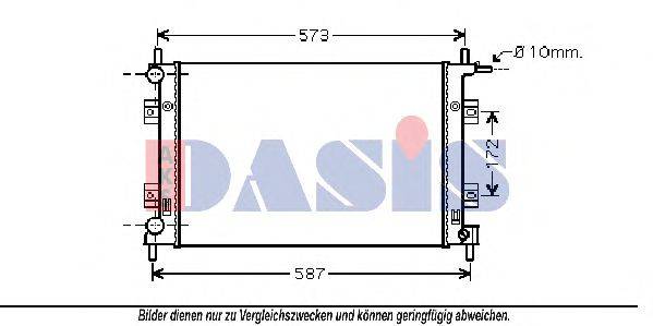 AKS DASIS 090111N Радиатор, охлаждение двигателя