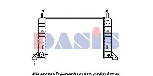 Радиатор, охлаждение двигателя AKS DASIS 090540N