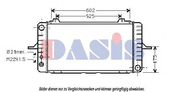 AKS DASIS 091190N Радиатор, охлаждение двигателя