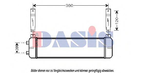 AKS DASIS 096060N масляный радиатор, двигательное масло