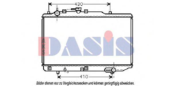 AKS DASIS 110068N Радиатор, охлаждение двигателя