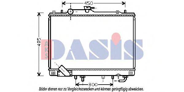 AKS DASIS 140018N Радиатор, охлаждение двигателя
