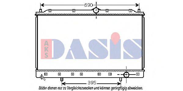 AKS DASIS 140063N Радиатор, охлаждение двигателя