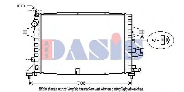 AKS DASIS 150063N Радиатор, охлаждение двигателя