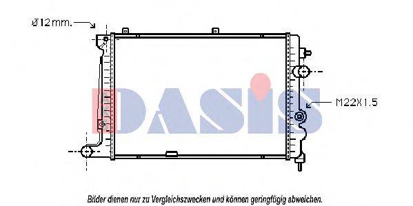 AKS DASIS 150210N Радиатор, охлаждение двигателя