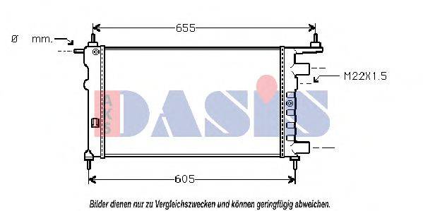 Радиатор, охлаждение двигателя AKS DASIS 150790N