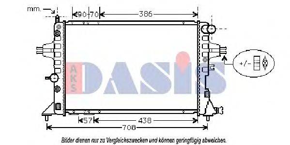 AKS DASIS 151860N Радиатор, охлаждение двигателя