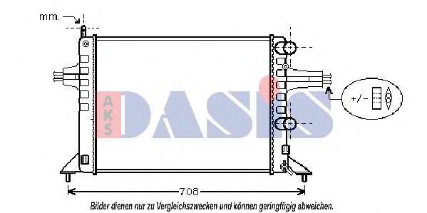 AKS DASIS 151960N Радиатор, охлаждение двигателя