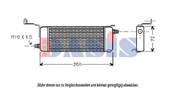 масляный радиатор, двигательное масло AKS DASIS 156300N