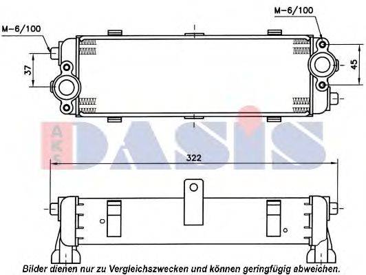 масляный радиатор, двигательное масло AKS DASIS 176180N