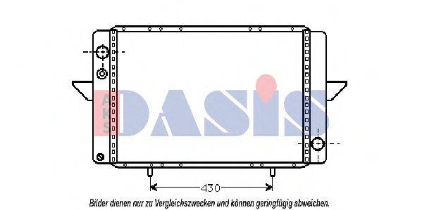 Радиатор, охлаждение двигателя AKS DASIS 180390N