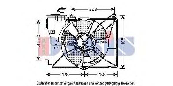 Вентилятор, охлаждение двигателя AKS DASIS 218034N