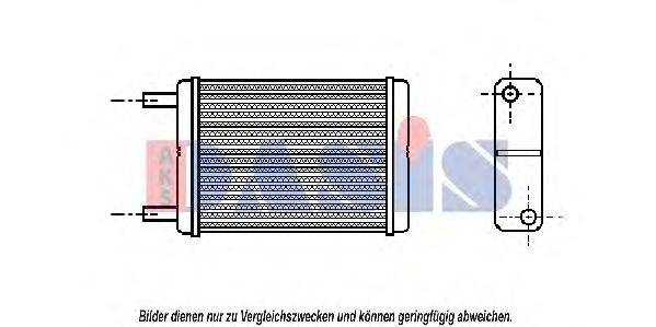 Теплообменник, отопление салона AKS DASIS 219060N