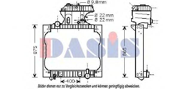 AKS DASIS 261900N Радиатор, охлаждение двигателя
