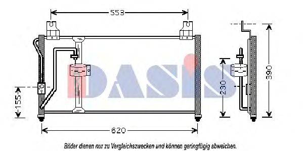 AKS DASIS 512013N Конденсатор, кондиционер