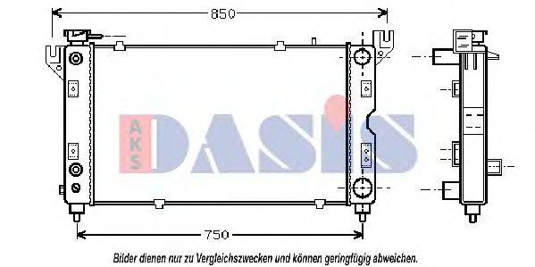 AKS DASIS 520660N Радиатор, охлаждение двигателя