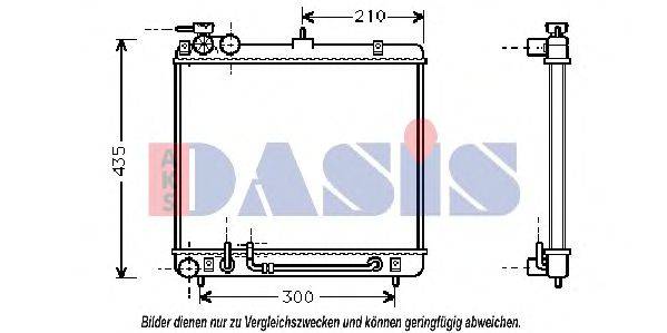 Радиатор, охлаждение двигателя AKS DASIS 560006N
