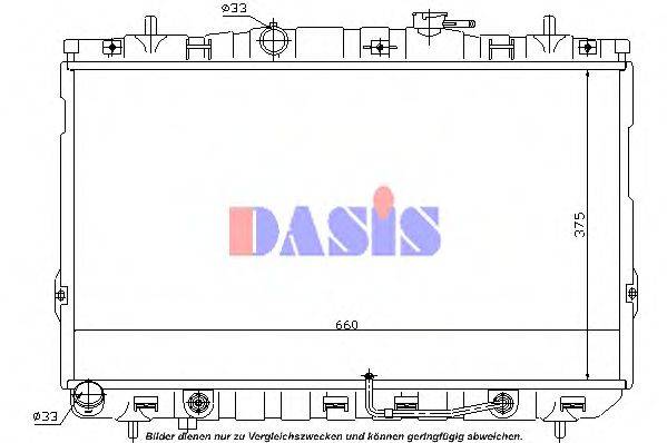 AKS DASIS 560027N Радиатор, охлаждение двигателя