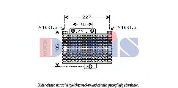 масляный радиатор, двигательное масло AKS DASIS 566003N